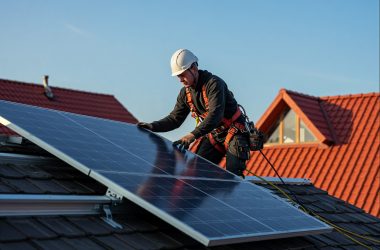 man-installing-solar-panels-roof man-installing-solar-panels-roof